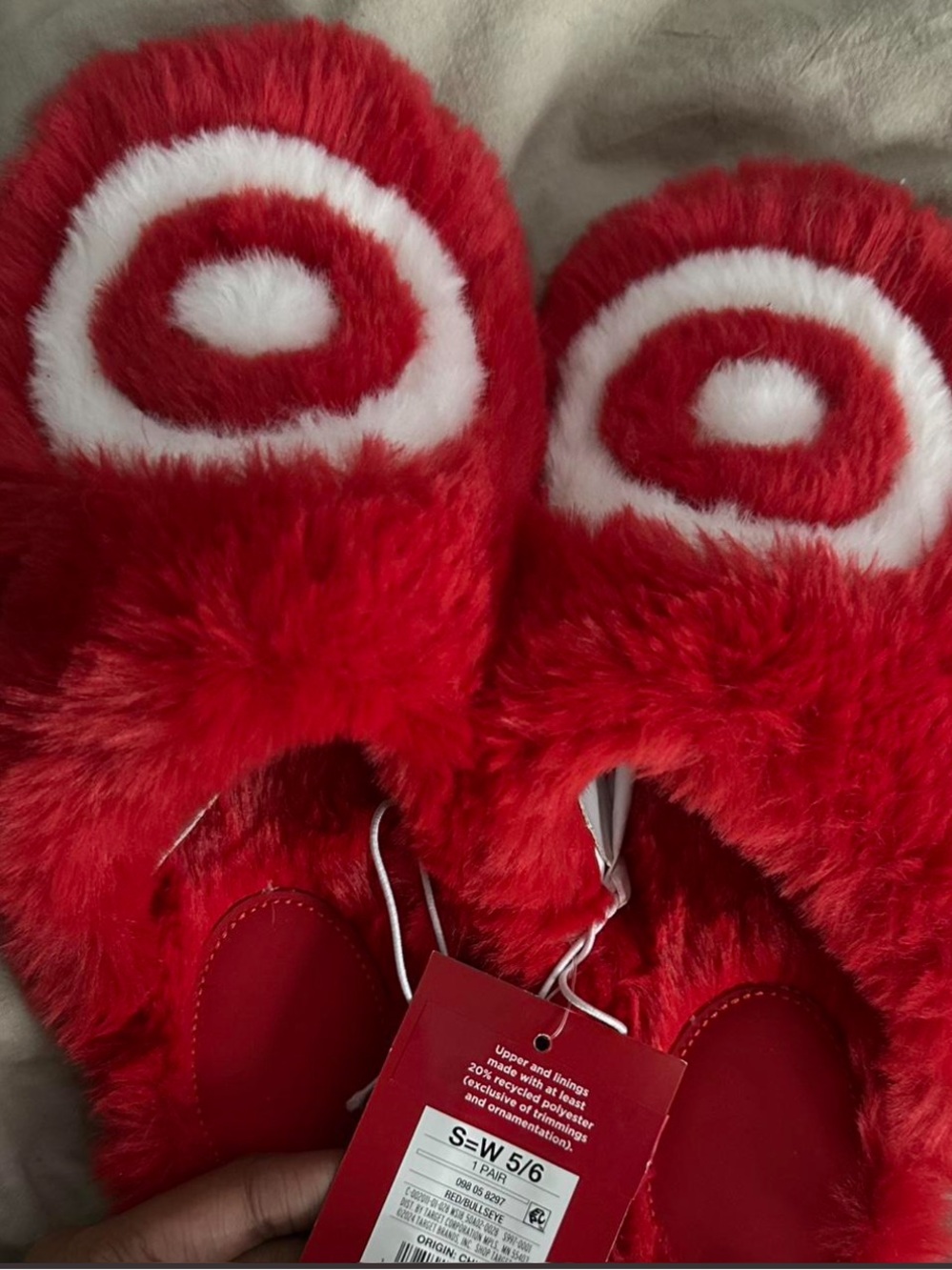Target logo Plush Slide Slippers